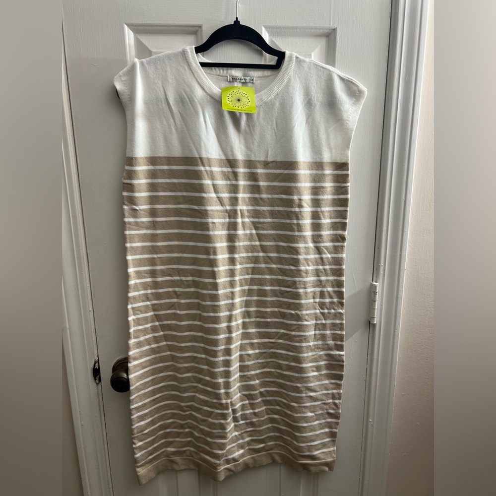 Staccato Classic White Sweater Dress